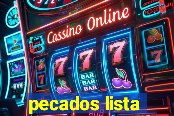 pecados lista